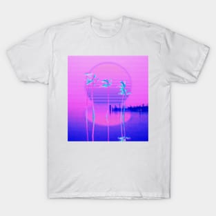 VHS retrowave palms T-Shirt